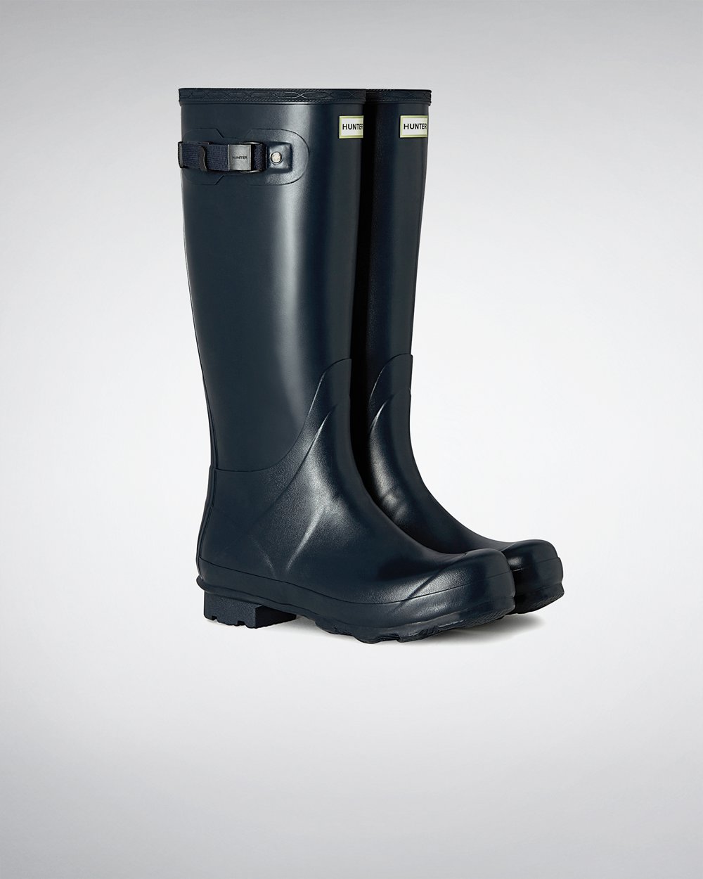 Hunter Hombre Norris Field - Botas de Lluvia Azul Marino - 684-VICXAK